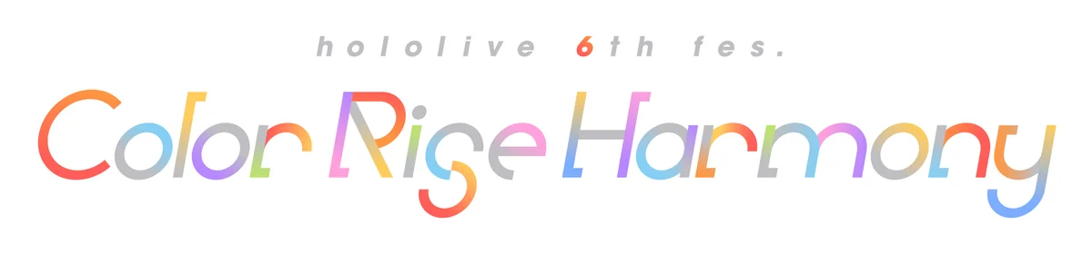 hololive 6th fes. Color Rise Harmony ロゴ